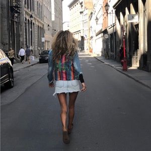 Judith March Jean jacket with desert motif size S